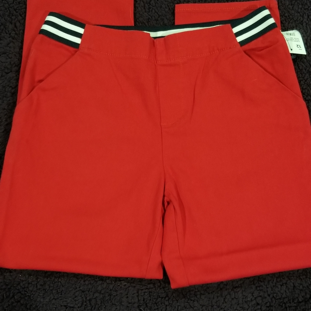 Girls Tipped Waistband Capri